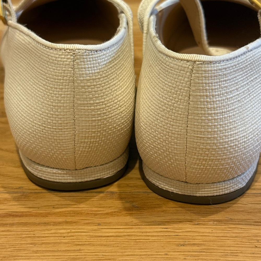 Franco Sarto Women's White Mary Jane Flats - Picture 2 of 3